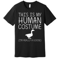 Goose Costume Fun DIY Halloween Gift for Waterfowl Lovers Premium T-Shirt