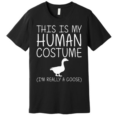 Goose Costume Fun DIY Halloween Gift for Waterfowl Lovers Premium T-Shirt