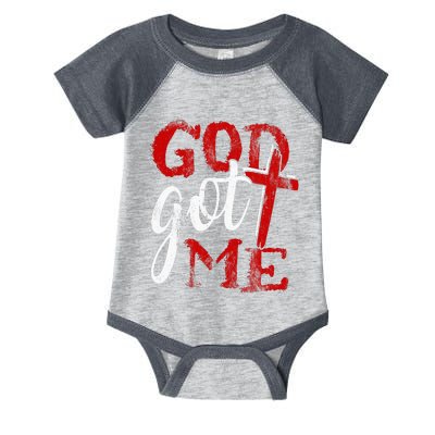 God Christian Faithcross Got Me Religion Quote Inspriration Infant Baby Jersey Bodysuit