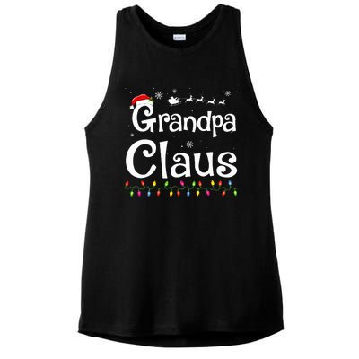 Grandpa Claus Funny Family Santa Pajamas Christmas Idea  Ladies PosiCharge Tri-Blend Wicking Tank