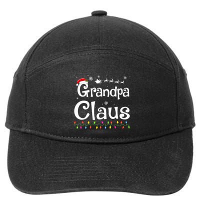 Grandpa Claus Funny Family Santa Pajamas Christmas Idea  7-Panel Snapback Hat