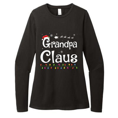 Grandpa Claus Funny Family Santa Pajamas Christmas Idea  Womens CVC Long Sleeve Shirt