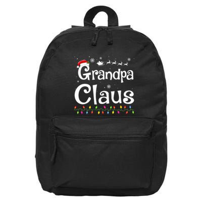 Grandpa Claus Funny Family Santa Pajamas Christmas Idea  16 in Basic Backpack