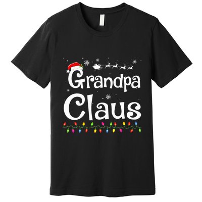 Grandpa Claus Funny Family Santa Pajamas Christmas Idea  Premium T-Shirt