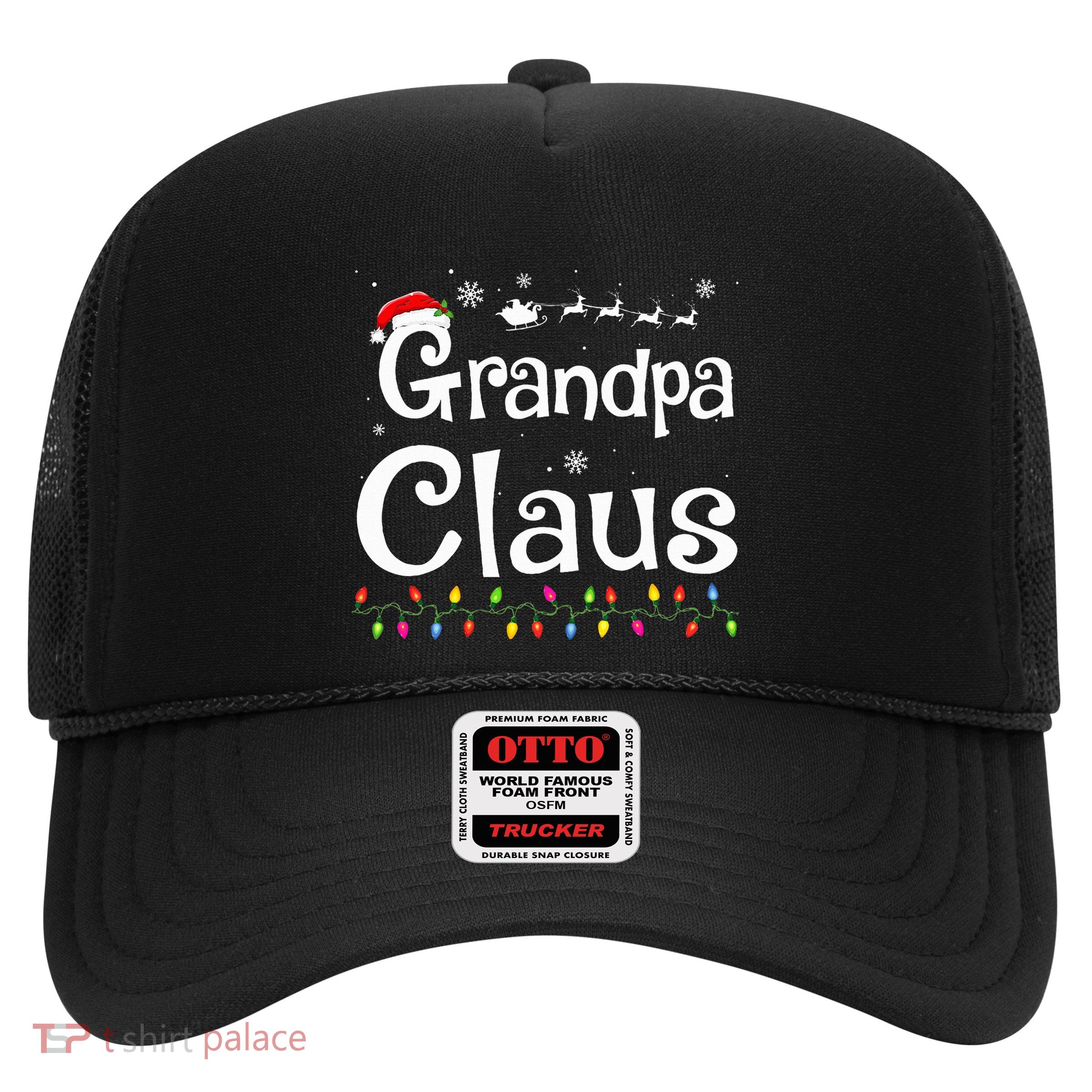 Grandpa Claus Funny Family Santa Pajamas Christmas Idea  Trucker Hat