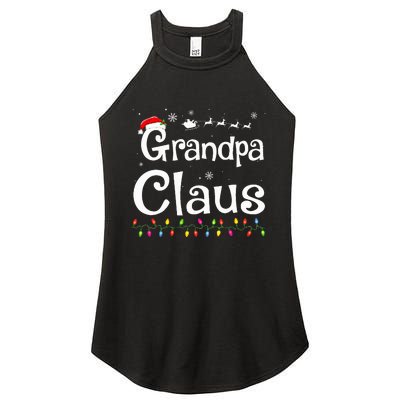 Grandpa Claus Funny Family Santa Pajamas Christmas Idea  Women's Perfect Tri Rocker Tank