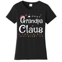 Grandpa Claus Funny Family Santa Pajamas Christmas Idea  Women's T-Shirt