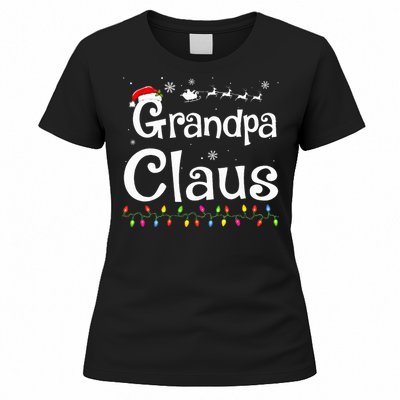 Grandpa Claus Funny Family Santa Pajamas Christmas Idea  Women's T-Shirt