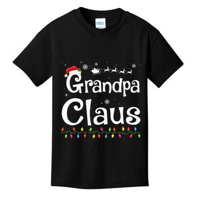 Grandpa Claus Funny Family Santa Pajamas Christmas Idea  Kids T-Shirt