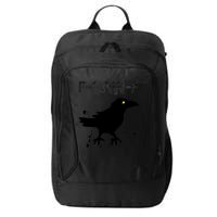  Grunge Coffee F-CAW-F Crow Adult Humor Graphic  City Backpack