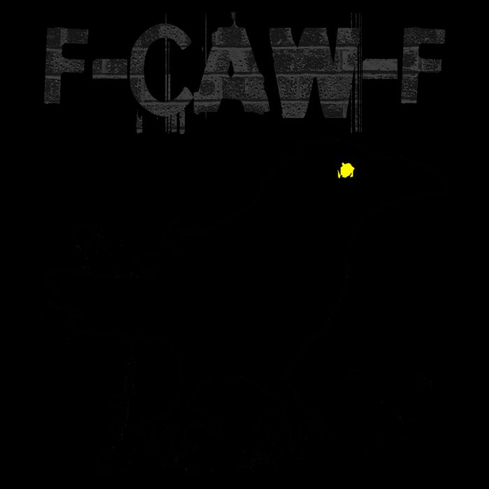  Grunge Coffee F-CAW-F Crow Adult Humor Graphic  City Backpack