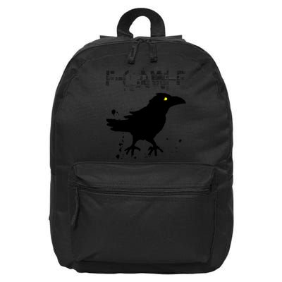  Grunge Coffee F-CAW-F Crow Adult Humor Graphic  16 in Basic Backpack