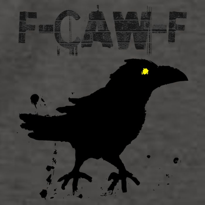  Grunge Coffee F-CAW-F Crow Adult Humor Graphic  Vector Backpack