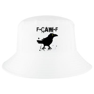  Grunge Coffee F-CAW-F Crow Adult Humor Graphic  Cool Comfort Performance Bucket Hat