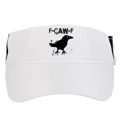  Grunge Coffee F-CAW-F Crow Adult Humor Graphic  Adult Drive Performance Visor