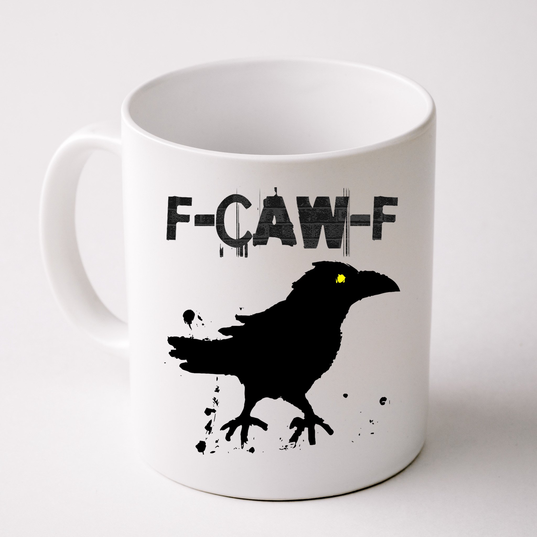  Grunge Coffee F-CAW-F Crow Adult Humor Graphic  Mug
