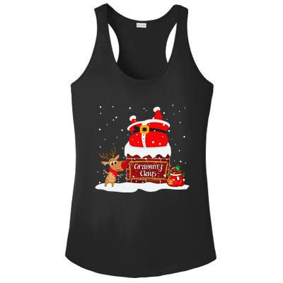 Grammy Claus Fat Santa Stuck In The Chimney Christmas Ladies PosiCharge Competitor Racerback Tank