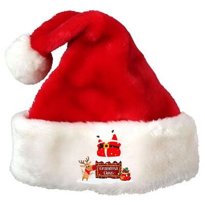 Grandma Claus Fat Santa Stuck In The Chimney Christmas Premium Christmas Santa Hat