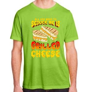 Grilled Cheese Foodie Gift Campfire Toaster Sandwich Graphic Gift Adult ChromaSoft Performance T-Shirt