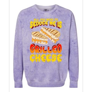 Grilled Cheese Foodie Gift Campfire Toaster Sandwich Graphic Gift Colorblast Crewneck Sweatshirt