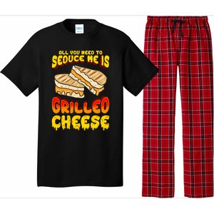 Grilled Cheese Foodie Gift Campfire Toaster Sandwich Graphic Gift Pajama Set