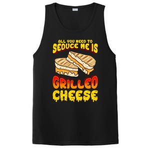 Grilled Cheese Foodie Gift Campfire Toaster Sandwich Graphic Gift PosiCharge Competitor Tank