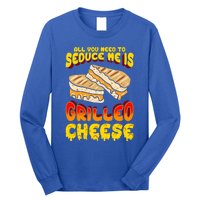 Grilled Cheese Foodie Gift Campfire Toaster Sandwich Graphic Gift Long Sleeve Shirt