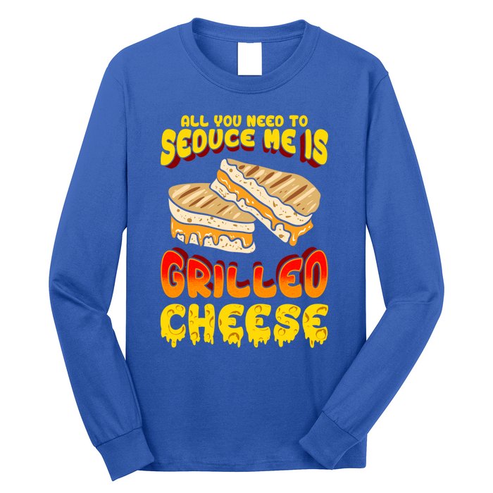 Grilled Cheese Foodie Gift Campfire Toaster Sandwich Graphic Gift Long Sleeve Shirt