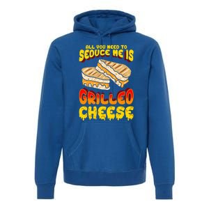 Grilled Cheese Foodie Gift Campfire Toaster Sandwich Graphic Gift Premium Hoodie