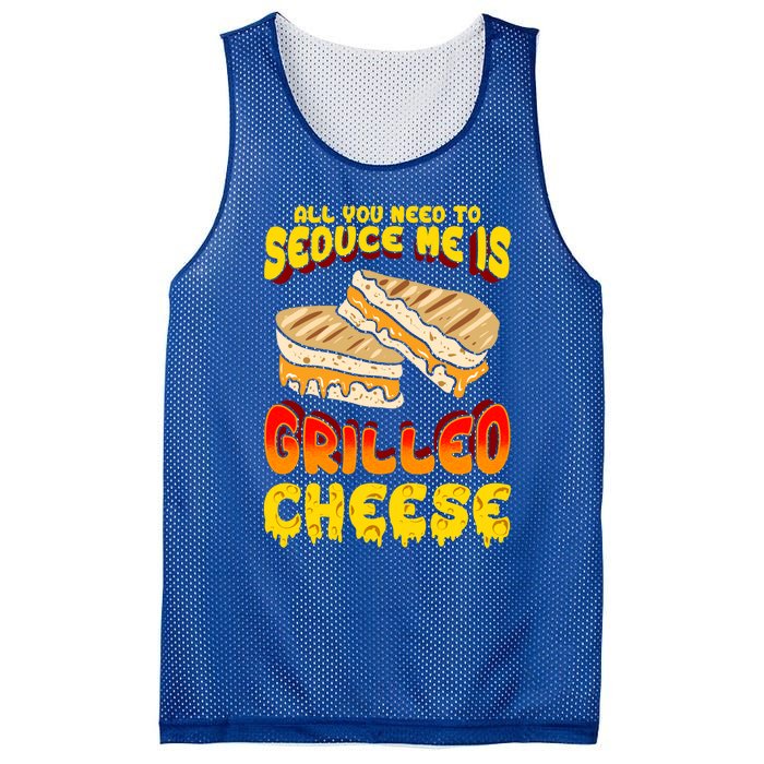 Grilled Cheese Foodie Gift Campfire Toaster Sandwich Graphic Gift Mesh Reversible Basketball Jersey Tank