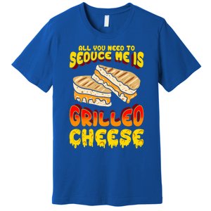 Grilled Cheese Foodie Gift Campfire Toaster Sandwich Graphic Gift Premium T-Shirt