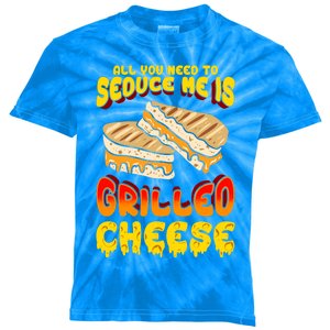 Grilled Cheese Foodie Gift Campfire Toaster Sandwich Graphic Gift Kids Tie-Dye T-Shirt