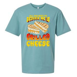 Grilled Cheese Foodie Gift Campfire Toaster Sandwich Graphic Gift Sueded Cloud Jersey T-Shirt