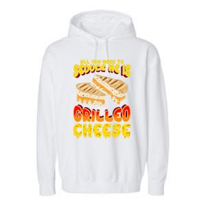 Grilled Cheese Foodie Gift Campfire Toaster Sandwich Graphic Gift Garment-Dyed Fleece Hoodie