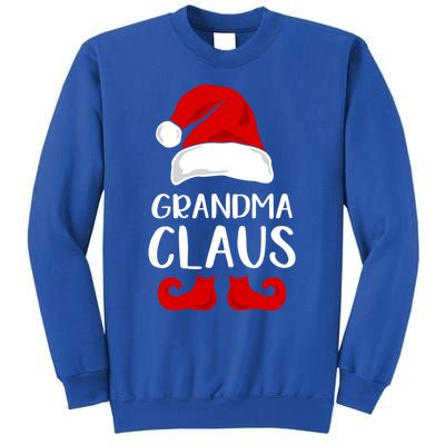 Grandma Claus Funny Grandma Santa Claus Red Christmas Hat Funny Gift Sweatshirt