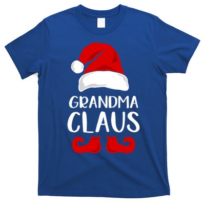 Grandma Claus Funny Grandma Santa Claus Red Christmas Hat Funny Gift T-Shirt