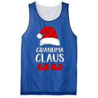 Grandma Claus Funny Grandma Santa Claus Red Christmas Hat Funny Gift Mesh Reversible Basketball Jersey Tank