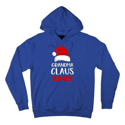 Grandma Claus Funny Grandma Santa Claus Red Christmas Hat Funny Gift Tall Hoodie