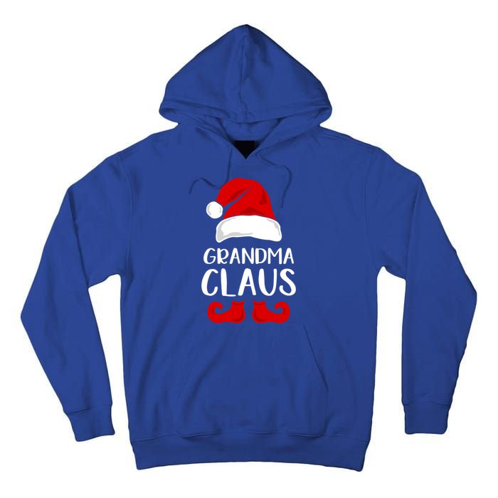 Grandma Claus Funny Grandma Santa Claus Red Christmas Hat Funny Gift Tall Hoodie