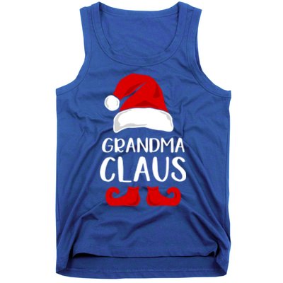 Grandma Claus Funny Grandma Santa Claus Red Christmas Hat Funny Gift Tank Top