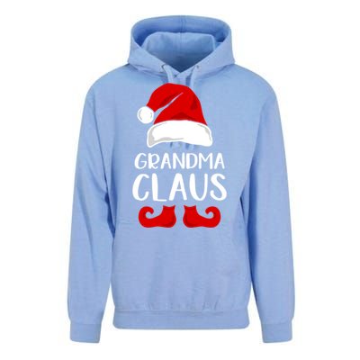 Grandma Claus Funny Grandma Santa Claus Red Christmas Hat Funny Gift Unisex Surf Hoodie