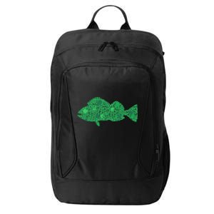 Green Clover Fish St Patrick's Day Love Fishing Gift City Backpack