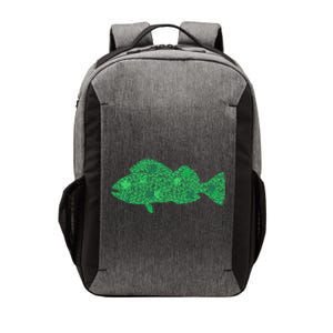 Green Clover Fish St Patrick's Day Love Fishing Gift Vector Backpack