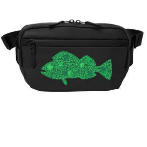 Green Clover Fish St Patrick's Day Love Fishing Gift Crossbody Pack