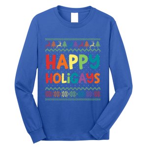 Gay Christmas Funny Lgbt Happy Holigays Rainbow Party Gift Meaningful Gift Long Sleeve Shirt