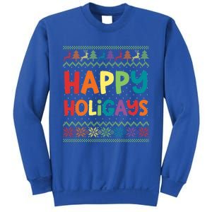 Gay Christmas Funny Lgbt Happy Holigays Rainbow Party Gift Meaningful Gift Sweatshirt