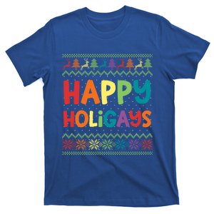 Gay Christmas Funny Lgbt Happy Holigays Rainbow Party Gift Meaningful Gift T-Shirt