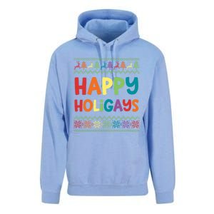 Gay Christmas Funny Lgbt Happy Holigays Rainbow Party Gift Meaningful Gift Unisex Surf Hoodie