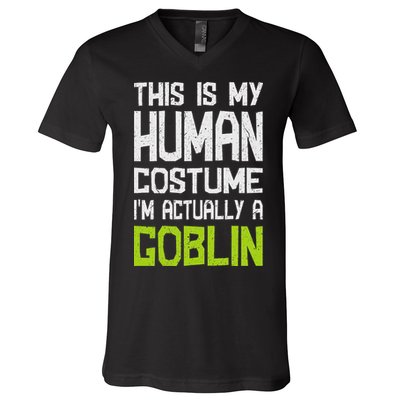 Goblin Creature Fantasy World Goblin Leprechaun Costume V-Neck T-Shirt