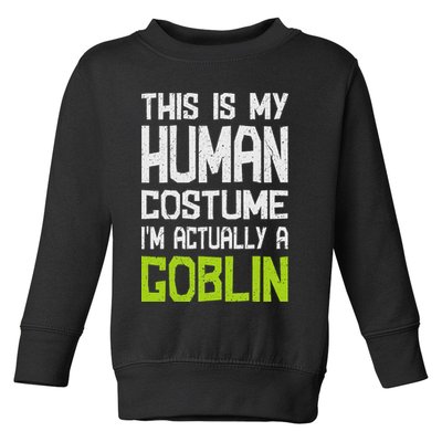 Goblin Creature Fantasy World Goblin Leprechaun Costume Toddler Sweatshirt